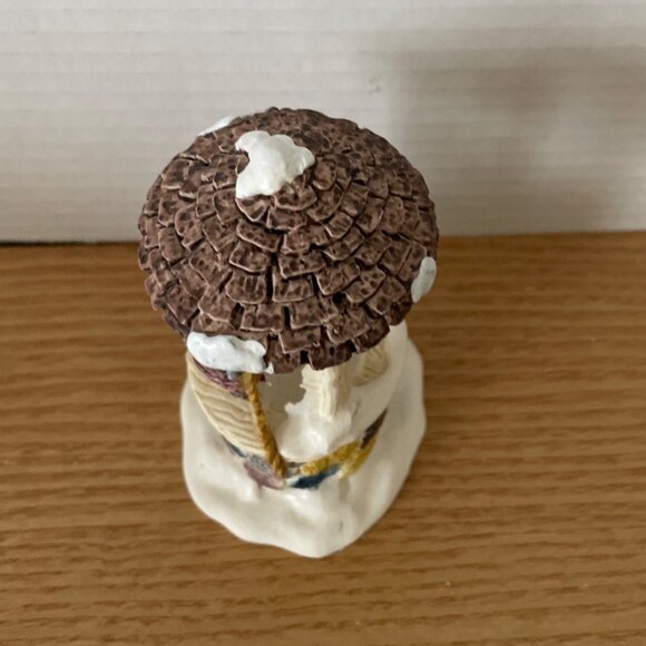 Vintage Lemax Stone Wishing Well Christmas Village Accessory Caldor Made Taiwan - Picture 6 of 11